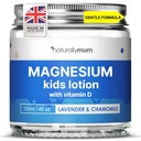 NatürlichMum Kinder Magnesium Bedtime Lotion mit Vitamin D | Unterstützung für Schlaf, Herz, Knochen, Nerve, Gut und Muskel Gesundheit | Alternative zu Melatonin | Lavender & Kamille 4.2 fl oz