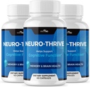 Vive MD Neuro Thrive Brain Supplement - Official Formula - Neuro Thrive PQQ, Neuro Thrive, Extra Strength with Ginkgo Biloba Extract, Sibirische Ginseng Extract - (3 Pack)