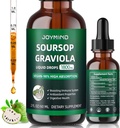 Graviola Soursop Blatt Extrakt Flüssigkeit - Soursop Bitters Flüssigkeit, Immun Boost, Relax, Leber und Schlaf, Vegan, Zucker & Gluten frei, 98% Absorption Rate, Natürliche Geschmack, 2 Monat Versorgung 60ML