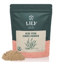 LILY THE VALLEY Aloe Vera Powder - Aloe Barbadensis - Ideal für Haar- und Gesichtsmaske - Ideal für Shakes & Smoothies - Natürlich, Vegan & Glutenfrei (8oz, 226g)- Paket May Vary