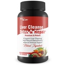 Liver Cleanse Detox & Repair - Liver, Kidney, & Colon Cleanse - Herbal Liver Support Supplement mit Dandelion Root, Aloe, Turmeric, Ginger - Liver natürlich gesund fördern