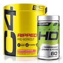 C4 Ripped & SuperHD, The Thermogenic Bundle, C4 Ripped Pre Workout Powder, Cherry Limeade 30 Servierungen + SuperHD mit Capsimax und Green Tea Extract, 60 Servierungen