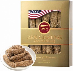 1 Box of Large Short American Wisconsin Ginseng Root (4oz) Performance & Mental Health für Männer & Frauen