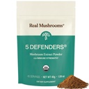 Echte Pilze 5 Verteidiger Pilz-Komplex - Functional Mushrooms Extrakt aus Chaga, Shiitake, Maitake, Reishi, Türkei Tail Pilzmischung für Wellness-Unterstützung mit Beta Glucans - 45 Servierungen