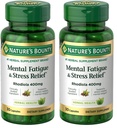Nature's Bounty Mental Fatigue and Stress Relief, Rhodiola Supplement, 400 mg, Kapseln, 30 Count (Pack von 2)