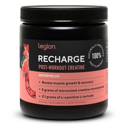 LEGION Recharge Post Workout Supplement - Alle natürlichen Muskelaufbau und Erholungsgetränk mit Micronized Creatine Monohydrate. Natürlich gesüßt & geschmackvoll, sicher & gesund (Watermelon, 30 Serve)