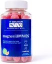 Swanson WIOTM magnesiUMMIESTM Stress Support, Herzgesundheit, Stress, Wassermelone, Magnesium 336mg, Vegan, Non-GMO, Glutenfrei, Knochengesundheit - 12oz Flasche, 120 Gummi (30-Day Supply)