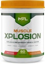MFL Muscle Xplosion | Pre-Workout | 0 Zucker | Versüßt mit Stevia | All-Natural | 60 Servierungen (Fruit Punch)