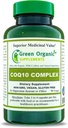 Green Organic Supplements Coq 10 Complex, Ubiquinone, 90 VCaps, High Absorbable, Non-GMO, Glutenfrei (Einzel)