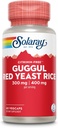 SOLARAY Guggul Gum Extract & Red Yeast Rice | Gesunde Herz-Kreislauf-Funktion Unterstützung | Antike chinesische Medizin & Ayurvedische Medizin Combo | 60ct