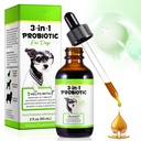 Probiotics for Dogs,3-in-1 Dog Probiotics,Dog Probiotics for Digestive Support, Dog Probiotic Supplements,Pet Probiotics for Dogs, Liquid Probiotics for Dogs | 2 Oz
