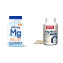 SlowMag Muskel + Herz Magnesium Chlorid mit Kalzium-Ergänzung zur Unterstützung Muskelentspannung & Jarrow Formeln MagMind Gehirngesundheit mit Magtein (Magnesium L-Threonate), Nahrungsergänzung
