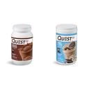 Quest Nutrition Chocolate Milkshake Protein Powder, 22g Protein, 1g Zucker, Low Carb, Glutenfrei, 3 Pfund, 43 Servierungen & Cookies & Cream Protein Powder; 20g Protein; 1g Zucker; Low Carb; Glutenfrei