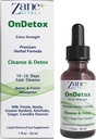 Zane OnDetox │10 – 15 Tage Schnelle Reinigung und Unterstützung | Detox & Reparatur-Ergänzung mit Milchdistel, Nettle, Greater Burdock, Artichoke & More | Vegan | Non-GMO | Gluten-Free | 1 Fl Oz.- 30ml