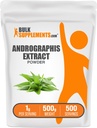 BulkSupplements.com Andrographis Extract Powder - Andrographis Paniculata, Kräuterergänzung - Glutenfrei, 1g pro Servierung, 500g (1.1 lbs) (Pack von 1)