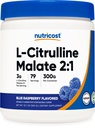 Nutricost L-Citrulline Malat 2:1 (300 Gramm) (blauer Himbeer)