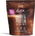 Klicken Sie auf Kaffee-Protein, Protein & Real Kaffee All-in-One, Meal Replacement Nutrition Drink, Mocha Flavor, 23 essentielle Vitamine, Double Shot Espresso Kaffee, Heiß oder kalt, 15.8-Ounce