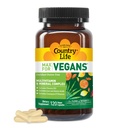Country Life Max for Vegans - 120 Vegan Kapseln - Tägliche Multivitamine - Immununterstützungsergänzung - Enthält Vitamin B12, Eisen, Aminosäuren, Coenzym B Vitamine - Glutenfrei