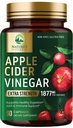 Apfelessig Kapseln ACV Ergänzungen 1877mg, Vitamin D3, Zink und beste ACV Ergänzung Pillen Unterstützung Gut Gesundheit für bessere Verdauung, Immunsystem Unterstützung, Non-GMO & Gluten kostenlos, 60 Kapseln