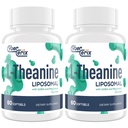 Liposomal L-Theanin 500mg, Komplex mit GABA 200mg & Magnesium 100mg, Zusatzleistungsergänzung für Beruhigung, Entspannung & Fokus, Glutenfrei - 120 Kapseln