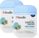 Kradle Dental Chews für Hunde - Ashwagandha Pyridoxine HCL Powder - Nighttime Dental Routine - Unterstützt Entspannung & Oral Hygiene - 150 Chews