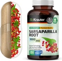 BIO KRAUTER Sarsaparilla Wurzelkapseln - 1000 mg Stärke - 250 Vegan Sarsaparilla Extrakt Kapseln - keine Füllstoffe