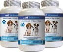 Entzündungshemmend für Hunde - Hunde-Haar und Mantel-Komplex - Itch Relief - Immununterstützung - Vitamine und Mineralien - Hund Vitamin e Supplement - 3 Flaschen (180 Bäume)