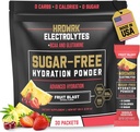 HRDWRK Elektrolyte Pulver-Packets mit Magnesium, Kalium-Natrium, Keto-Hydnung - BCAA Elektrolyt-Pulver-Packets mit Glutamin, 30 Elektrolyte Pulver-Packets Zuckerfrei (Fruit Blast)