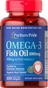 Puritaner Stolz Omega-3-Fischöl 1000 Mg, 100 Count