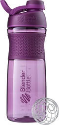 BlenderBottle SportMixer Shaker Bottle Perfect for Protein Shakes and Pre Workout, 28-Ounce, Plum