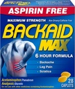 Backaid Max Caplets, 28 Count (Pack von 4)