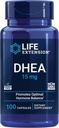 Lebensverlängerung DHEA 15 mg – Hormon-Balance-Ergänzung, Gedächtnis, Muskelmasse und Knochendichte-Unterstützung, Gesunde Sex-Laufwerk, Glutenfrei, Non-GMO, 100 Kapseln