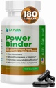 LaPura Power Binder Blend – Detox & Cleanse mit Aktivkohle, Organische Chlorella Powder & Slippery Elm Extract – Hilft Gas & Bloating – fördert natürliche Entgiftung - 180 Kapseln