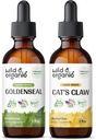 Wild & Organic Goldenseal Tinktur 2 fl oz & Katzen Kralle Tinktur 4 fl oz