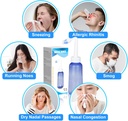 300 ML Nasal Rinse Neti Pot Sinus Rinse Bottle Gentle Nasal Wash Bottle Nose Cleaner Bequem für Erwachsene & Kid Effektive Druck Irrigatio mit 20 Nasal Wash Salt Packets BPA Kostenlos