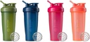 BlenderBottle 2-Pack 28-Ounce Classic Shaker Bottles für Protein Shakes und Pre Workout, Moss/Moss und Navy/Navy und All Pink und Coral