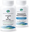 Die einzigartige Frauen-Multivitamin- und Immununterstützung der Erde – unterstützt Gesamt-Wellness, Stoffwechsel, Antioxidante Gesundheit mit Vitamin B12, C, D, Biotin, Rose HIPS – Glutenfrei, keine künstlichen Farben
