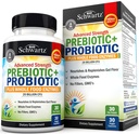 Fortgeschrittene Präbiotika und Probiotika für Frauen und Männer, Immune, Verdauungs- und Gutgesundheit mit L. Reuteri, Inulin Fiber, Verdauungsenzyme, Non-GMO, Gluten-Free, Dairy-Free, 30 Kapseln