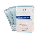 Relumines Marine Collagen Pulver-Mischung - Collagen Peptide mit Glutathion, Grüner Tee, CoQ10, & Hyaluronsäure fördert Glowing Skin - 10 Pulverbeutel - Blueberry Flavored