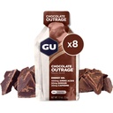 GU Energy Original Sports Nutrition Energy Gel, Vegan, Glutenfrei, 8-Count Tri-Berry und Chocolate Outrage Flavors mit Aminosäuren und Elektrolyten