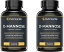 Urinary Tract Infection Treatments D Mannose 1000mg Kapseln - D-Mannose & Cranberry Pillen mit Hibiscus Extract - Stärke Urinary Tract Health