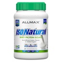 ALLMAX Ernährung ISONATURAL Whey Protein Isolate, Unflavored - 2 lb - 27 Gramm Protein Per Scoop - Zero Fat & Sugar - 99% Lactosefrei - mit Präbiotika - Keine künstlichen Aromen - 31 Servierungen