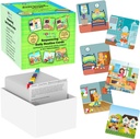 Sequenz für Kinder Tägliche Routinekarten Redetherapie Material Soziale Entwicklung und Sentence Gebäude für Kinder ABA Therapie Material Sprachtherapie Spiel Englische Sprache Zweisprachige Lernende ESL