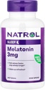 Natrol Melatonin hilft Ihnen, schneller zu bleiben schlafen länger schneller Absorption 100 Vegetarische 3mg, (Tabellen), 240 Zähler