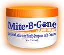 Mite-B-Gone Mite Cream & Bite Relief - 10% natürliche Mischung Schwefelcreme für Multi-Purpose Bites, Redness, Juckreiz, & Irritation | Sicher für Kinder und Erwachsene | Schnell & effektiv für alle Hauttypen| 8 oz