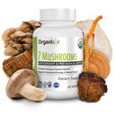 Organixx USDA Organic Mushroom Supplement, 7 Fermented Mushrooms – Lions Mane, Shiitake, Cordyceps, Turkey Tail, Reishi – für Immun- und Verdauungsunterstützung, 60 vegetarische Kapseln