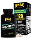 SNAC Aerobitine - Stimulant kostenlose Vor-Workout-Ergänzung für maximale Ausdauer. Stickstoffmonoxid-Booster, verbessert den Blutfluss, reduziert Fatigue & Thermogenic Vorteile. 120 Veggie Kapseln