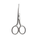 LIVINGO Premium Maniküre Runde Spitze Schere Mehrzweck Edelstahl Nagel Pediküre Beauty Grooming Kit für Nagel, Augenbraue, Wimpern, Trockene Haut, Nasenhaar 3,5 Zoll