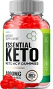Essential Keto ACV Gummies - Advanced Formula Essential Keto + ACV Weight Management Gummis Apple Cider Essig Keto Essential ACV Gummies Nahrungsergänzungsmittel Bewertungen Vitamin B12 B6 (60 Gummi)