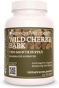 Remedy Ernährung Wild Cherry Bark | 1.000 mg, 60 Vegan Kapseln pflanzliche Nahrungsergänzung | Zwei Monate Versorgung